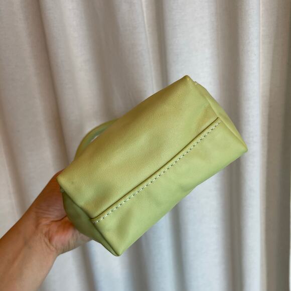 Georgia Jay | Baby Ombra Avocado Green Leather Mini Bucket Bag - Picture 8 of 10